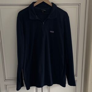 Patagonia Micro D Fleece 1/4 Zip Pullover 26176 Navy Blue Mens Size XL